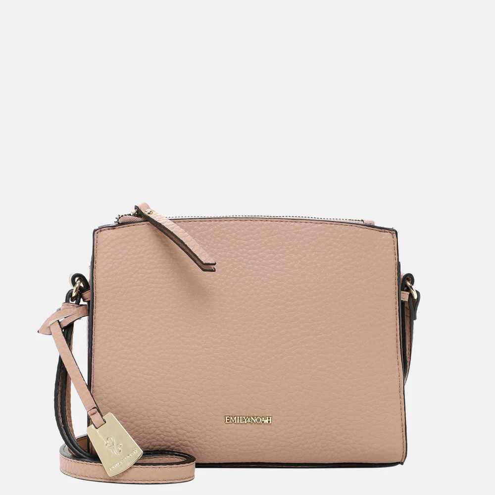 Emily Noah Nikola crossbody tas nude bij Duifhuizen